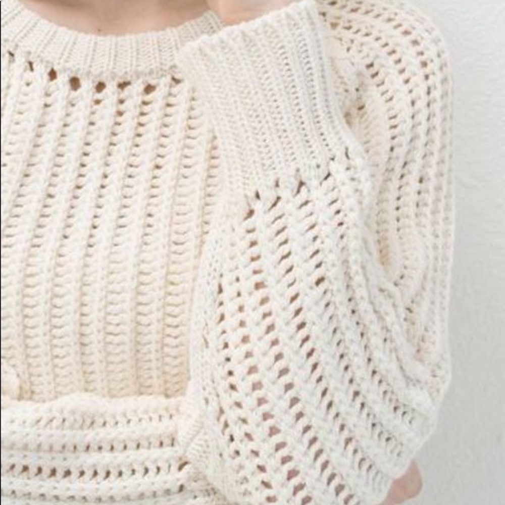 Michaela Greg Chain Stitch Sweater Medium